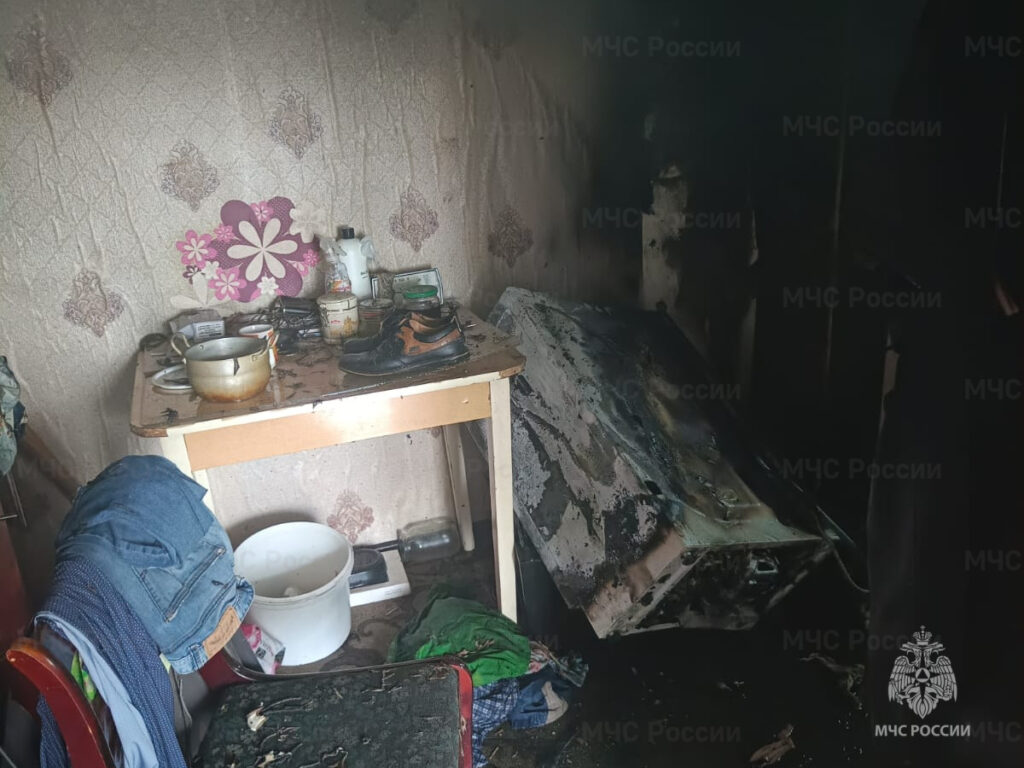 пожар в квартире, ГУ МЧС России по Калужской области