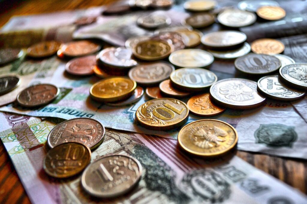 ruble coin russian money bills 1265613