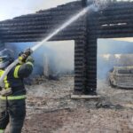 Гараж с автомобилем сгорел в Жуковском районе