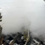 В Спас-Деменском районе сгорела хозяйственная постройка
