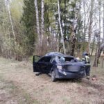 В иномарке, съехавшей в кювет в Дзержинском районе, погибла женщина